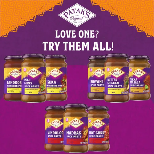 Vista 7 de PATAKS Pasta de curry Madras, 10 oz Caliente