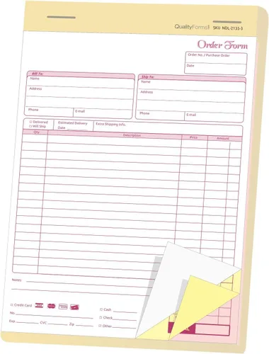 Vista 8 de NextDayLabels Formularios de pedido autocopiativos de 2 partes 5.5x8.5