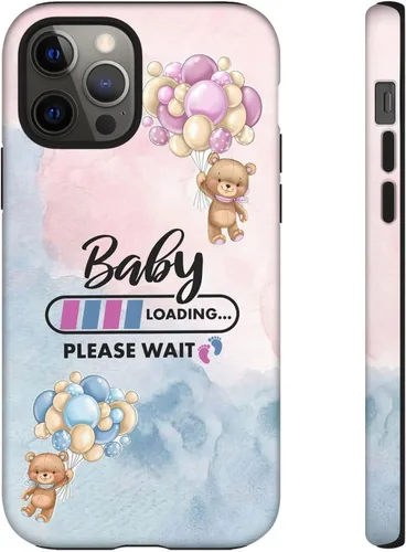 Vista 19 de Cute Baby Loading Phone Case for iPhone Models and Variants - Sweet Maternity Phone Cover for Pregnancy Reveal or Baby Shower