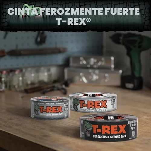 Vista 10 de T-REX Cinta adhesiva extra ancha, 2.83 pulgadas x 25 yardas, gris plomizo Pavonado