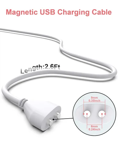 Vista 5 de Cable de carga de repuesto magnético USB DC (0.236 in/0.24 pulgadas)