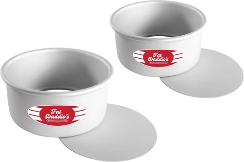 Vista 22 de Molde para tarta redondo de aluminio anodizado Fat Daddio con base extraíble