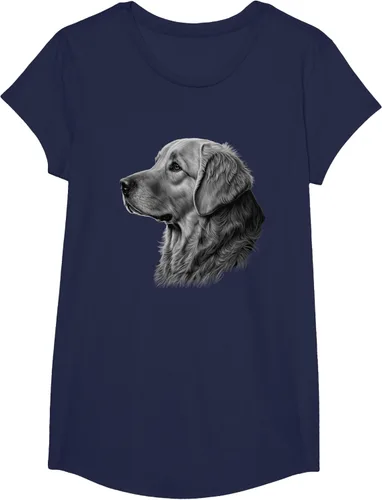 Vista 25 de Camiseta divertida Golden Retriever, Negro