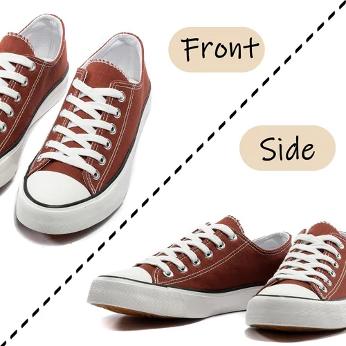 Vista 6 de Tenis de lona para mujer, de moda, con cordones, clásicos, informales, para caminar, correr, cómodos, antideslizantes