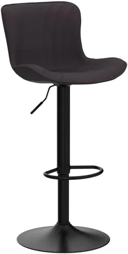 Vista 5 de YOUNIKE Juego de 2 taburetes de bar marrones modernos giratorios de altura de mostrador con respaldo alto ajustable para cocina, taburetes de bar