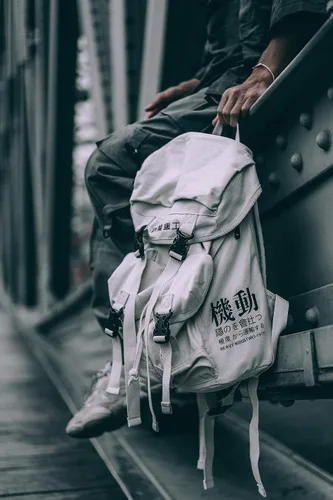 Vista 11 de Niepce Inc Japanese Techwear Streetwear Slim Daypack Mochila (negro)