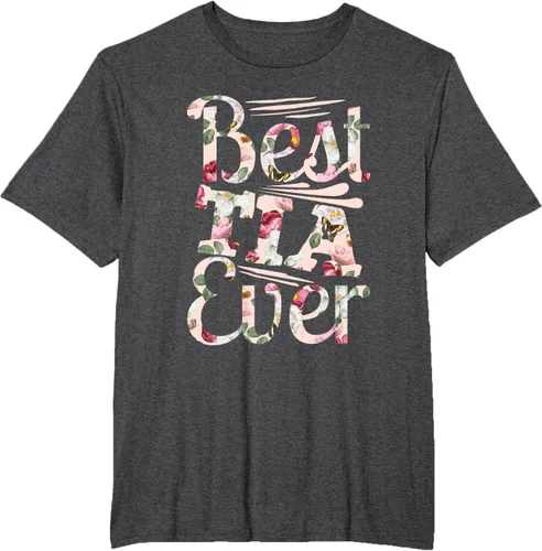 Vista 20 de Camiseta para mujer con texto en inglés "Best Tia Ever" Negro