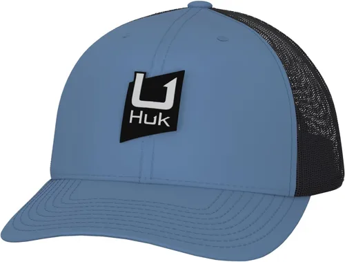 Vista 18 de HUK - Gorra de camionero de malla para hombre con cierre a presión Gorra de pesca antirreflectante