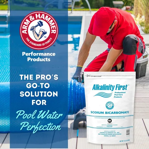 Vista 8 de ARM & Hammer Alkalinity First Professional Pool Care Bicarbonato de sodio, bolsas de 12 libras (caja de 4)