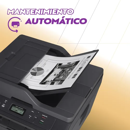 Vista 5 de Impresora láser inalámbrica compacta Brother DCPL2540DW, Negro