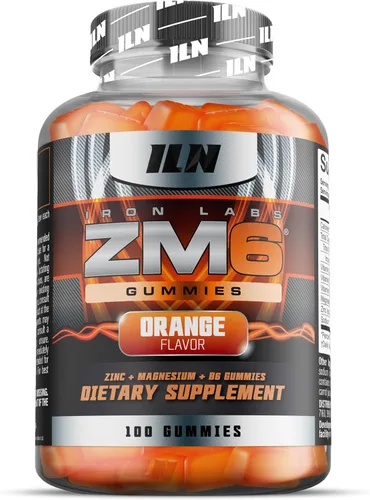 Vista 7 de Iron Labs - Gomitas ZM6 para hombres y mujeres, gomitas de zinc y magnesio (100 unidades, sabor naranja, vegano), suplementos de citrato de magnesio