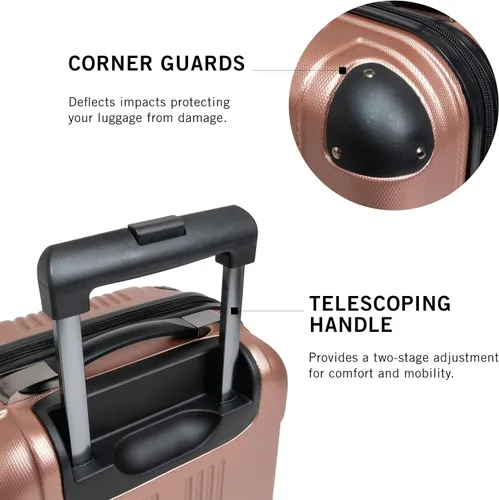 Vista 5 de Kenneth Cole Reaction Out Of Bounds - Equipaje de transporte vertical, Rose gold), 5705042RG