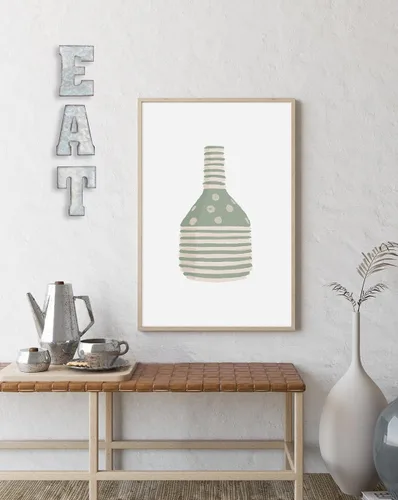 Vista 4 de Zoreal Letrero de comer galvanizado con letras rústicas de metal para decoración de pared