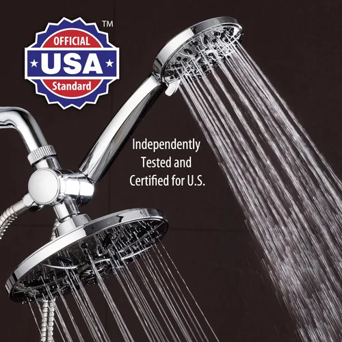 Vista 3 de AquaDance for California - Combo de lluvia de 3 vías de alta presión de 7 pulgadas para lo mejor de ambos mundos - Disfruta del lujoso cabezal