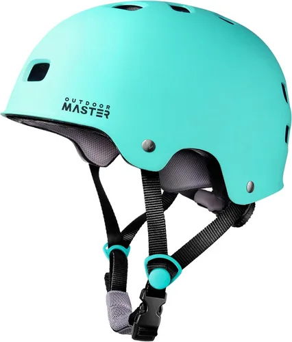 Vista 16 de OutdoorMaster - Casco de patineta y ciclismo, dos forros extraíbles, ventilación, para varios deportes, scooter, patinaje en línea, patinaje