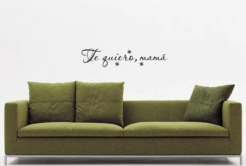 Vista 5 de Adhesivos decorativos para pared Te Quiero Mamá Te Amo Madre Día de la Madre Regalo Mensajes textos biblicos español Citas familiares