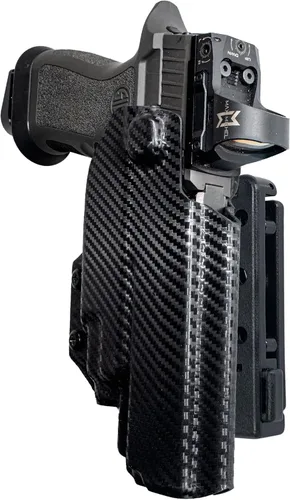 Vista 7 de Funda para competición Pro IDPA compatible con Sig P320 tamaño completo, AXG Pro, M17, XFIVE Legion, Spectre Comp, P320MAX con Streamlight TLR-7