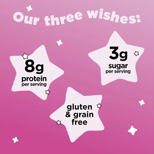 Vista 2 de Three Wishes Grain-Free & Protein Cereal - Healthy, Low Sugar & Gluten-Free Breakfast Cereal - Low Carb, Plant-Based, Vegan & Non-GMO - Marshmallow