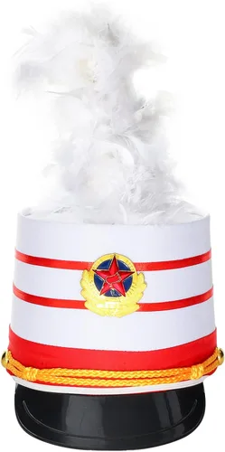 Vista 6 de MSemis Disfraz de Majorette de lentejuelas para niñas, con borlas, gorra de línea A, vestido de uniforme de maestro de anillos real