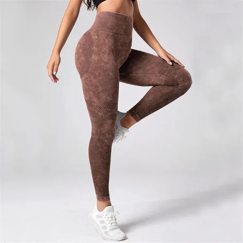 Vista 2 de TRENIS Leggings para mujer, pantalones de yoga para lavar, realce de glúteos, cintura alta, apretado, gimnasio, sin costuras