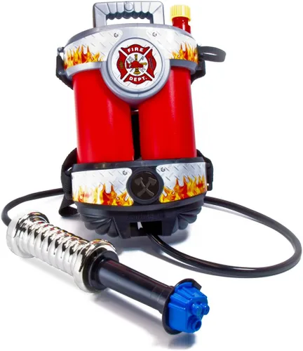 Vista 5 de Aeromax súper manguera de incendios de gran potencia con mochila, talla única , Rojo/negro