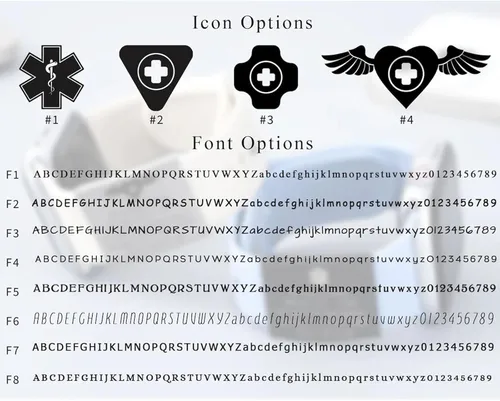 Vista 9 de Etiqueta de alerta médica personalizada para correa de reloj, etiqueta de identificación médica grabada personalizada para Apple Watch Band Fitness