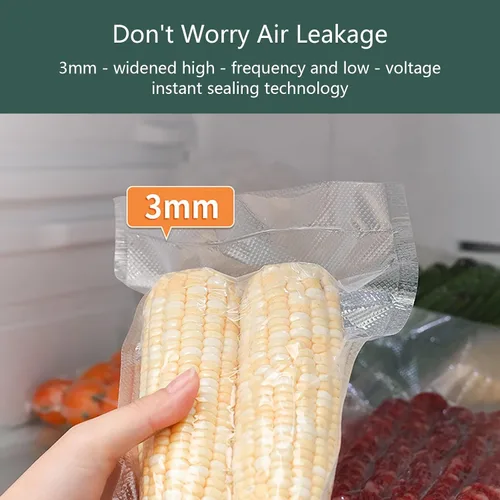Vista 3 de Máquina selladora al vacío para conservación de alimentos, 6 modos con succión externa, 11 pulgadas de ancho de bolsa, diseño compacto para uso