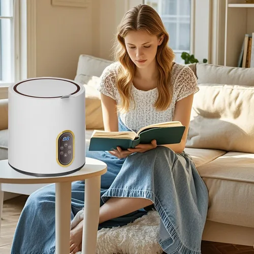 Vista 4 de Lavadora portátil de 6L, 24 W, capacidad de 2.2 lbs, lavadora pequeña automática para lavar ropa interior, ropa de bebé, calcetines, artículos