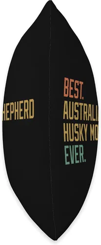 Vista 2 de Canine Laundry Best Australian Shepherd Husky Mom Ever Dog Breed - Almohada para cachorros, 16 x 16 pulgadas, multicolor