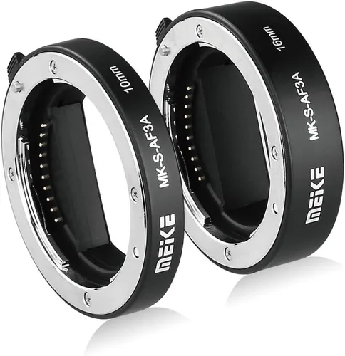 Vista 5 de Meike S-AF3A Auto Focus Macro Extension Tube Set for Sony E/FE Mount Camera Mk-s-af3a