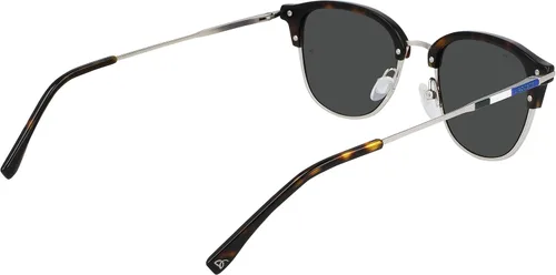 Vista 6 de Lacoste Gafas de sol grises ovaladas para hombre L106SND 045 52, plateado