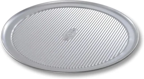 Vista 6 de USA Pan Bakeware - Bandeja de acero aluminizado para pizza, 12 pulgadas