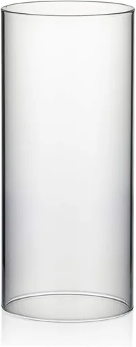 Vista 9 de WGVI Funda para portavelas Hurricane, ancho de 2 pulgadas, altura de 12 pulgadas, portavelas cilíndrico de vidrio transparente, tubo de chimenea