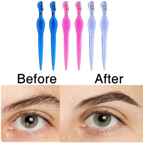 Vista 3 de 30 piezas de afeitadora Dermaplane para mujeres, afeitadora con cubierta de precisión, herramienta de dermaplaning exfoliante multiusos, depilación