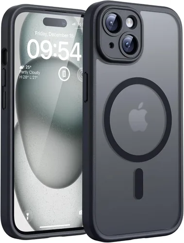 Vista 261 de TOCOL Funda para iPhone 11, compatible con Magsafe, protección completa de cámara, imanes integrados, protección contra caídas, funda translúcida