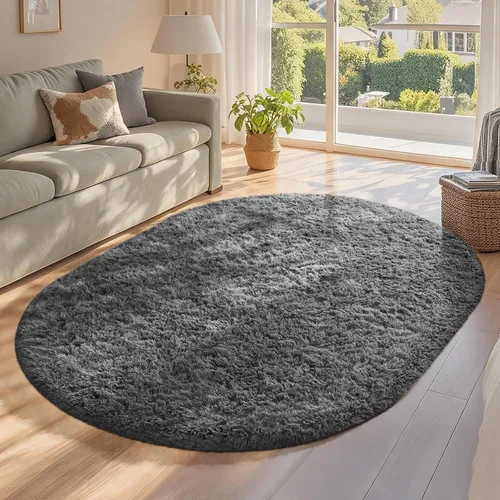 Vista 25 de Ophanie - Alfombras para sala de estar, antideslizante y suave, de felpa grandes y peludas para dormitorio, peludas para niños y niñas, decoración