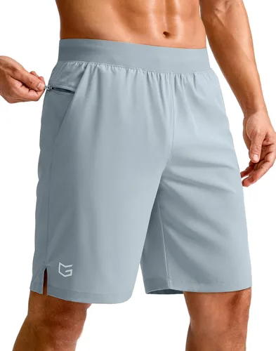 Vista 39 de G Gradual Pantalones cortos deportivos para correr para hombre de 7/5/9 pulgadas, bolsillo con cremallera, ligeros, para entrenamiento, gimnasio