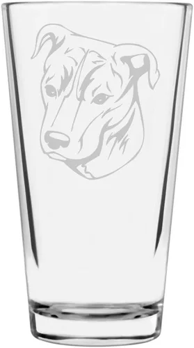 Vista 94 de Podenco Canario - Vaso de pinta de 16 onzas con temática de perro personalizado
