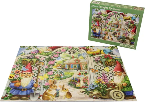 Vista 5 de Vermont Christmas Company Springing Up Gnomes - Rompecabezas de 550 piezas