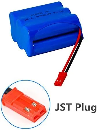 Vista 3 de 7.2V 700mAh Ni-Cd recargable AA batería con JST enchufe para HAK104 RC Stunt Master Car con cable de carga USB