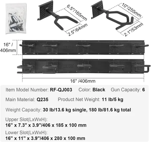 Vista 7 de VEVOR Gun Rack Wall Mount