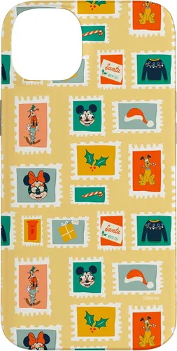 Vista 15 de iPhone 16 Disney Mickey & Minnie Mouse Holiday Christmas Santa Stamps Case