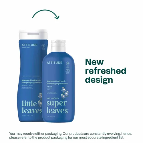 Vista 2 de ATTITUDE Champú y gel de baño para niños, limpiador de cabello y cuerpo verificado por EWG, jabón dermatológicamente probado, productos de baño a