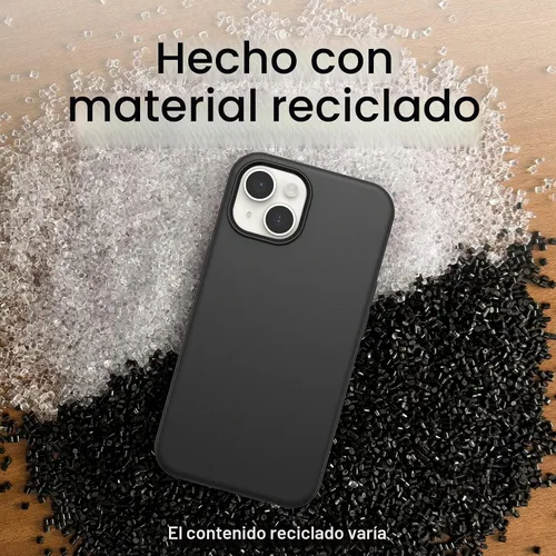 Vista 6 de OtterBox Funda de la serie Symmetry para iPhone 14 e iPhone 13 - Negro, Ultra-Elegante, Compatible con Carga Inalámbrica, Bordes Elevados Protegen