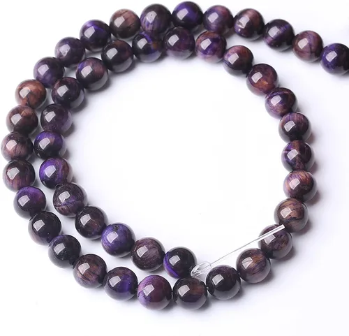 Vista 279 de 100 cuentas de piedra multicolor natural de 0.236 pulgadas (0.236 in), cuentas espaciadoras sueltas redondas para hacer pulseras, collares, aretes