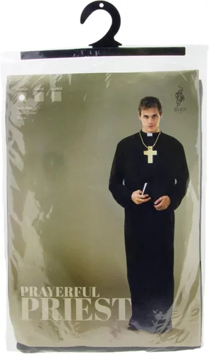 Vista 5 de Disfraz de Sacerdote Rezerful para hombre Batas de pastor monje santo multicolor XXL