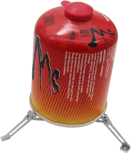 Vista 6 de Mini Soporte Estabilizador de Botella de Combustible, Trípode Plegable de Acero Inoxidable 304 para Estufas de Camping, Botellas de Butano/Propano