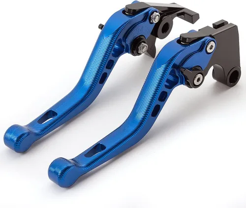 Vista 7 de Compatible con GSX250R 2017-2020, GSR750/GSX-S750 2011-2021, TL1000S 1997-2001, par de palancas de embrague de freno corto, color negro