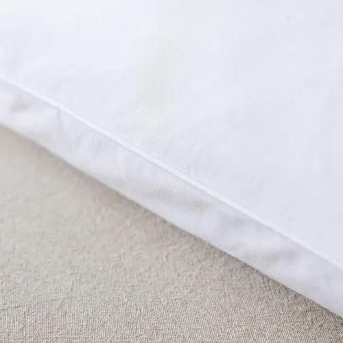 Vista 5 de Firefly - Almohadas de cama de plumón de ganso blanco y plumas blancas para dormir, funda 100% algodón, firme para posiciones para dormir, plumón
