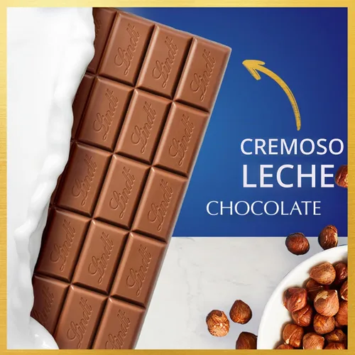 Vista 4 de Lindt CLASSIC RECETE Barra de caramelo de chocolate con leche de avellana, 4.4 onzas, paquete de 12